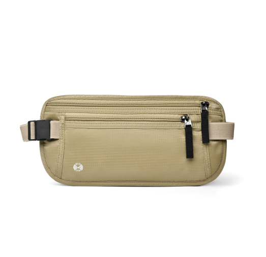 Nomair RFID Travel Waist Pouch — Waterproof, Anti‑Theft, Passport & Document Belt